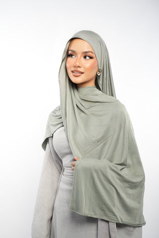 Premium Jersey Hijab Salbei