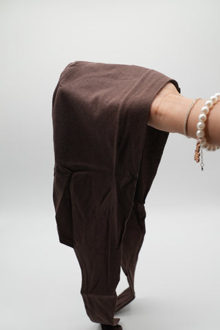 Hijab-Bone Dunkelbraun