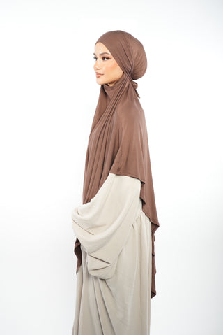 Premium Jersey Khimar Hellbraun
