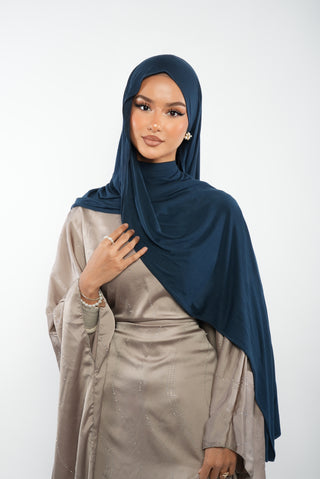Premium Jersey Hijab Navy