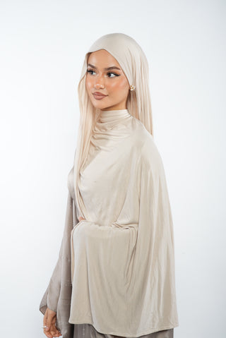 Premium Jersey Hijab Beige
