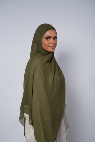 Chiffon Hijab Set Derya - mit passendem Bone