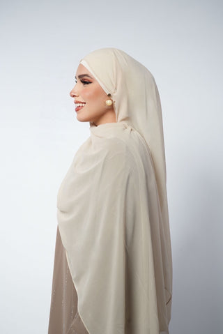Chiffon Hijab Set Feyza - mit passendem Bone